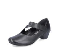 Rieker Damen Riemchen Pumps 41793, Frauen Absatzschuhe,bequem,geschlossen,high Heels,hochhackige Schuhe,stoeckelschuhe,schwarz (02),41 EU / 7.5 UK