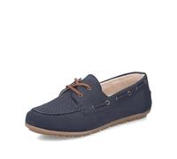 Rieker Damen Low-Top Sneaker 43800, Frauen Halbschuhe, lose Einlage,Turnschuhe,Laufschuhe,straßenschuhe,Strassenschuhe,blau (15),37 EU / 4 UK