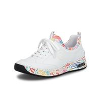 Slip-On Sneaker RIEKER, Damen, Gr. 42, weiß multi, Lederimitat, Schuhe, Schlupfschuh, Freizeitsneaker, Halbschuh mit elastischem Einstieg (53062320-42) weiß multi