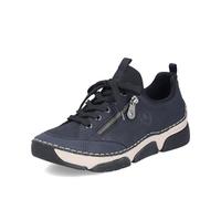 Rieker Damen Low-Top Sneaker 45973, Frauen Halbschuhe,schnürer,Plateausohle,straßenschuhe,Strassenschuhe,Sportschuhe,blau (15),38 EU / 5 UK