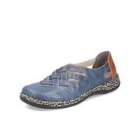 Rieker Damen Low-Top Sneaker 46369-12 Blau Größe 38 EU / UK 5