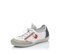 Rieker Damen Low-Top Sneaker 52563 Weiß Kombi Größe 40 EU / 6.5 UK