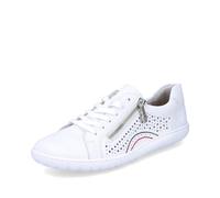 Rieker Damen Low-Top Sneaker 52824, Frauen Halbschuhe,Freizeitschuhe,Turnschuhe,Laufschuhe,straßenschuhe,Strassenschuhe,Weiss (80),38 EU / 5 UK