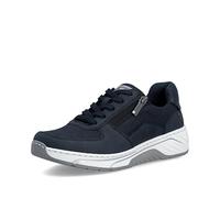 Rieker Sneaker 53101 Damen Dunkelblau Gr. 39 – Schnürschuh mit Reißverschluss, lose Einlage