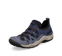 Rieker Damen Low-Top Sneaker L0546, Frauen Halbschuhe,lose Einlage,schnürschuhe,straßenschuhe,Strassenschuhe,Sportschuhe,blau (14),38 EU / 5 UK