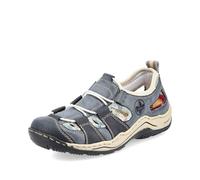 Rieker Damen Low-Top Sneaker L0561, Frauen Halbschuhe, lose Einlage,straßenschuhe,Strassenschuhe,Sportschuhe,Freizeitschuhe,blau (14),36 EU / 3.5 UK