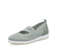 Rieker Damen Low-Top Sneaker L3053, Frauen Halbschuhe, lose Einlage,Sportschuhe,Freizeitschuhe,Turnschuhe,Laufschuhe,grün (52),39 EU / 6 UK