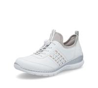 Rieker Damen Halbschuhe FSK Weiß/Rosa/Silber/Perlcloud Größe 39