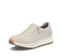 Rieker Damen Low-Top Sneaker L5854, Frauen Halbschuhe, lose Einlage,straßenschuhe,Strassenschuhe,Sportschuhe,Freizeitschuhe,beige (62),40 EU / 6.5 UK