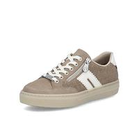 Rieker Damen Low-Top Sneaker L5903, Frauen Halbschuhe,straßenschuhe,Strassenschuhe,Sportschuhe,Freizeitschuhe,Turnschuhe,beige (20),42 EU / 8 UK