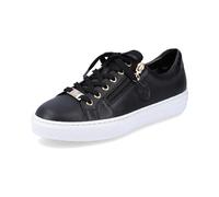 Rieker Damen Low-Top Sneaker L59L1, Frauen Halbschuhe,Turnschuhe,Laufschuhe,straßenschuhe,Strassenschuhe,Sportschuhe,schwarz (01),38 EU / 5 UK