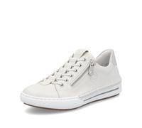 Rieker Damen Low-Top Sneaker L7250, Frauen Halbschuhe, lose Einlage,straßenschuhe,Strassenschuhe,Sportschuhe,Freizeitschuhe,Weiss (80),43 EU / 9 UK