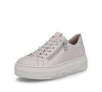 Rieker Damen Low-Top Sneaker M1952, Frauen Halbschuhe,Laufschuhe,straßenschuhe,Strassenschuhe,Sportschuhe,Freizeitschuhe,metallic (90),41 EU / 7.5 UK