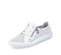 Rieker Damen Low-Top Sneaker M2300, Frauen Halbschuhe,Laufschuhe,straßenschuhe,Strassenschuhe,Sportschuhe,Freizeitschuhe,Weiss (80),37 EU / 4 UK
