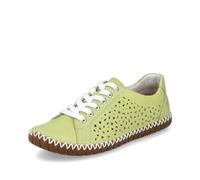 Rieker Damen Low-Top Sneaker M2824, Frauen Halbschuhe,Turnschuhe,Laufschuhe,schnürschuhe,schnürer,straßenschuhe,grün (52),40 EU / 6.5 UK