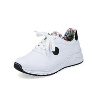 Rieker Damen Low-Top Sneaker M4903, Frauen Halbschuhe, lose Einlage,Turnschuhe,Laufschuhe,straßenschuhe,Strassenschuhe,Weiss (80),41 EU / 7.5 UK