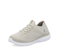 Slip-On Sneaker RIEKER Gr. 41, beige (hellbeige) Damen Schuhe Sneaker mit Elastik-Einstieg (35999549-41)
