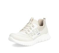 Rieker Damen Low-Top Sneaker M5358, Frauen Halbschuhe,straßenschuhe,Strassenschuhe,Sportschuhe,Freizeitschuhe,Turnschuhe,beige (60),42 EU / 8 UK