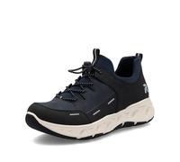 Rieker Damen Low-Top Sneaker M6550, Frauen Halbschuhe,straßenschuhe,Strassenschuhe,Freizeitschuhe,Turnschuhe,blau Kombi (14),40 EU / 6.5 UK