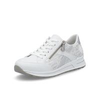 Rieker Damen Low-Top Sneaker N1403, Frauen Halbschuhe, lose Einlage,Turnschuhe,Laufschuhe,straßenschuhe,Strassenschuhe,Weiss (80),40 EU / 6.5 UK