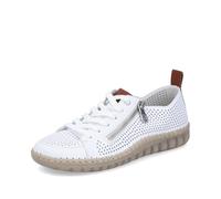 Rieker Damenschuhe Elegante Schnürer weiss/brandy/weiss weiss - Gr. - 36