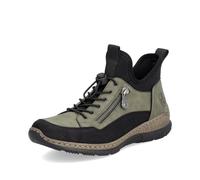 Rieker Slip-On Sneaker 19880606-41 Damen Schwarz/Khaki Größe 41