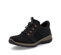 Rieker Damen Low-Top Sneaker N32G4, Frauen Halbschuhe,Laufschuhe,straßenschuhe,Strassenschuhe,Sportschuhe,Freizeitschuhe,schwarz (00),37 EU / 4 UK