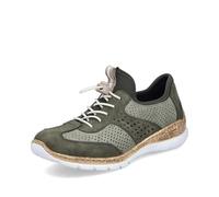 Rieker Damen Low-Top Sneaker N4245, Frauen Halbschuhe,Freizeitschuhe,Turnschuhe,Laufschuhe,straßenschuhe,Strassenschuhe,grün (54),39 EU / 6 UK