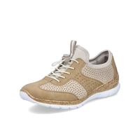 Rieker Damen Halbschuhe N4245 Low-Top Sneaker Beige Größe 39 EU