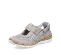 Rieker Damen-Slipper Beige-Grau beige/schlamm41