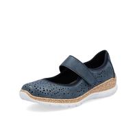 Rieker Damen Low-Top Sneaker N4299, Frauen Halbschuhe,Freizeitschuhe,Turnschuhe,Laufschuhe,straßenschuhe,Strassenschuhe,blau (14),39 EU / 6 UK