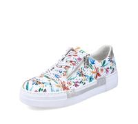 Rieker Damen Low-Top Sneaker N4940, Frauen Halbschuhe,Sportschuhe,Freizeitschuhe,Turnschuhe,Laufschuhe,straßenschuhe,Multi (90),39 EU / 6 UK