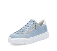 RIEKER Damen Sneaker hellblau, Größe 37, 7637097 Hellblau 37
