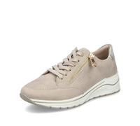 Rieker Damen Low-Top Sneaker N9517, Frauen Halbschuhe, lose Einlage,straßenschuhe,Strassenschuhe,Sportschuhe,Freizeitschuhe,beige (62),36 EU / 3.5 UK