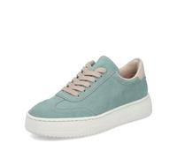 Rieker Damen Low-Top Sneaker N9910, Frauen Halbschuhe, lose Einlage,Sportschuhe,Freizeitschuhe,Turnschuhe,Laufschuhe,grün (52),38 EU / 5 UK