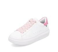 Rieker Damen Low-Top Sneaker W1201, Frauen Halbschuhe, lose Einlage,Turnschuhe,Laufschuhe,straßenschuhe,Strassenschuhe,Weiss (82),41 EU / 7.5 UK