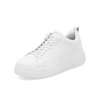Rieker Damen Low-Top Sneaker W2301, Frauen Halbschuhe, lose Einlage,Sportschuhe,Freizeitschuhe,Turnschuhe,Laufschuhe,Weiss (80),38 EU / 5 UK