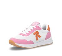 Rieker Damen Low-Top Sneaker W2404, Frauen Halbschuhe, lose Einlage,Sportschuhe,Freizeitschuhe,Turnschuhe,Laufschuhe,Weiss Kombi (80),38 EU / 5 UK