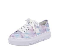 Rieker Damen Halbschuhe M1943-90 batik-roseblu Größe 38