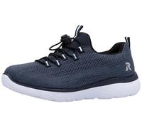 Slip-On Sneaker RIEKER SPORT, Damen, Gr. 42, blau (nachtblau), Textil, unifarben, Schuhe Slip-On Sneaker, Schlupfschuh, Halbschuh, Freizeitsneaker mit MemoSoft-Ausstattung (52712908-42)