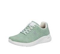 Sneaker RIEKER, Damen, Gr. 37, mint, Textil, Basic, Schuhe Sneaker, Schnürschuh, Freizeitschuh, Halbschuh mit leichter Laufsohle (24213308-37) mint