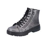Rieker Damen N0031 Schnürstiefel, Silber/Platin 90, 42 EU