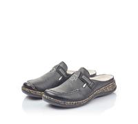 Rieker Damen-Pantolette-Sabot-Clog Schwarz 38