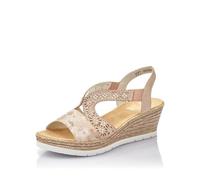Rieker Damen Pantoletten 61916, Frauen Slipper,Sommerschuhe,sommerclogs,Schlupfschuhe,schluepfschuhe,Slides,Slip-ons,Mules,rosa (31),40 EU / 6.5 UK