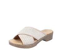 Rieker Bequeme Pantoletten für Damen, beige, Gr. 41 EU