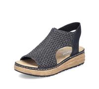 Rieker Damen Pantoletten 62783, Frauen Slipper,Slip-ons,Backless Slipper,Mules,Gartenschuhe,Sommerschuhe,sommerclogs,schwarz (00),38 EU / 5 UK