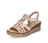 Rieker Damen Pantoletten 63778, Frauen Slipper,schluepfschuhe,Slip-ons,Backless Slipper,Mules,Gartenschuhe,Sommerschuhe,rosa (31),42 EU / 8 UK
