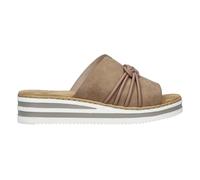Rieker Damen Pantoletten Beige, Damen, Größe: 40, Material: Kunstleder/Synthetik