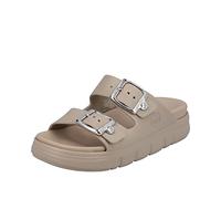 Rieker Damen-Pantolette Beige beige/schlammS