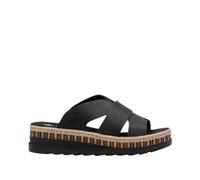 Rieker Damenschuhe Klassische Pantoletten schwarz schwarz - Gr. - 39